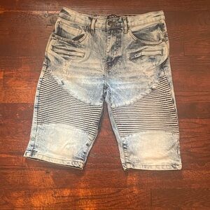 Men's Blue Denim Shorts